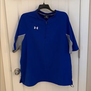 Under Armour blue XXL loose gear 1/4 zip pullover